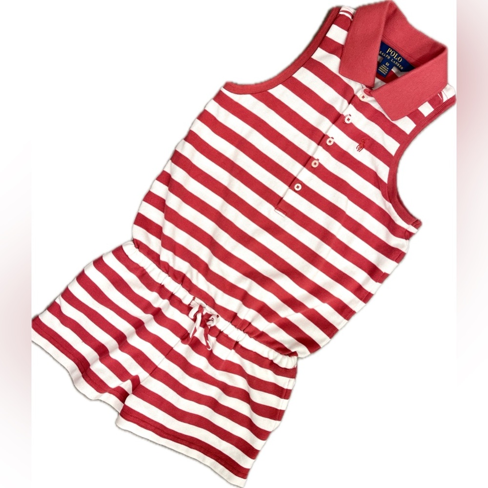 Polo Ralph Lauren Girls Striped Romper